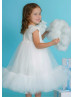 Ivory Glitter Flower Girl Dress Communion Dress